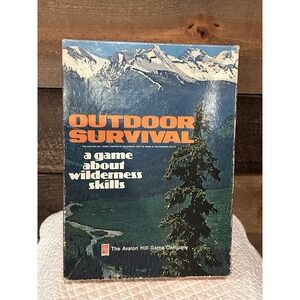 Outdoor Survival Game Tests Your Wilderness Skills Avalon Hill 1972 Complete